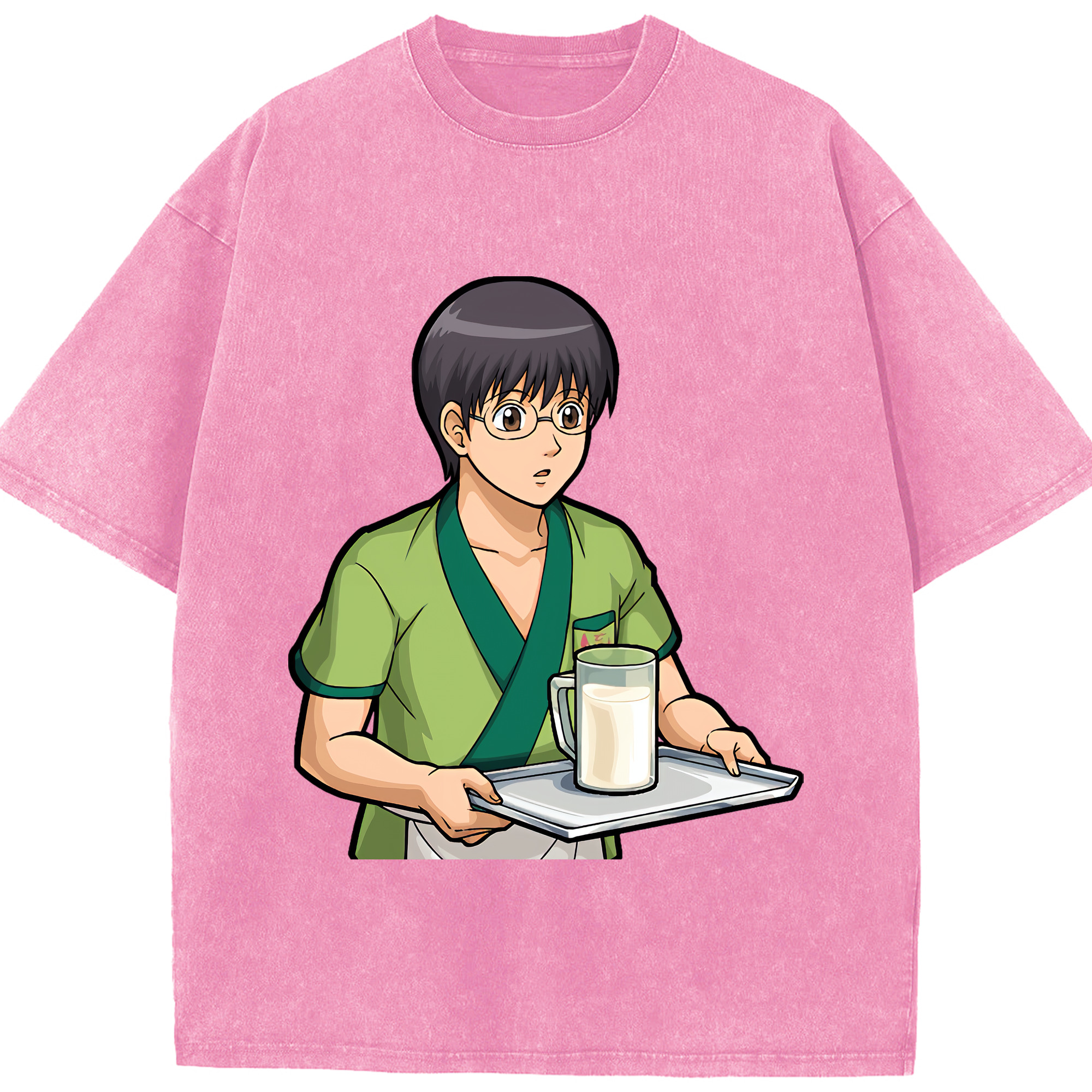 （画像用） ぎんたま 坂田銀時（さかたぎんとき） 神楽 志村新八（しむら しんぱち） GINTAMA Sakata Gintoki Kagura Shimura Shinpachi 綿100% ヴィンテージ風 半袖Tシャツ（フロントプリント）